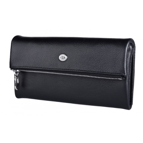 Кожаный кошелек портмоне ST Leather (ST269) 98431 Черный