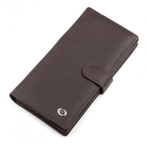 Мужской купюрник кожаный ST Leather (ST147) 98348 Коричневый