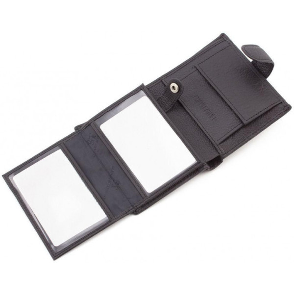 Мужской кожаный кошелек ST Leather (ST132) 98331 Черный