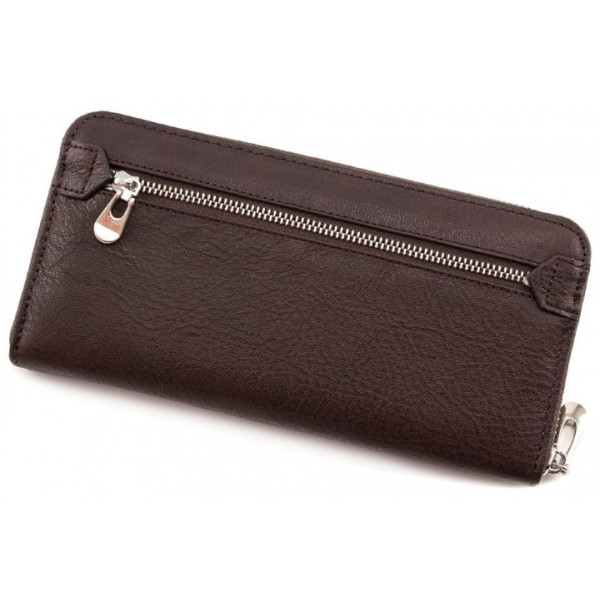 Клатч з натуральної шкіри на блискавці ST Leather (ST201) 98402 Коричневий