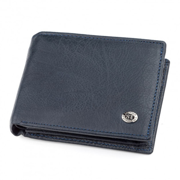 Мужской кошелек кожаный ST Leather (ST108) 98312 Синий