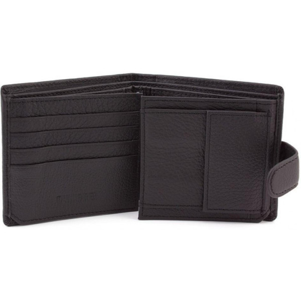Мужской кожаный кошелек ST Leather (ST153) 98379 Черный