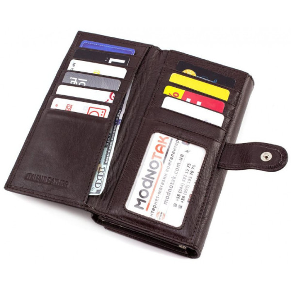Жіночий гаманець киз шкіри ST Leather (ST246) 98429 Коричневий