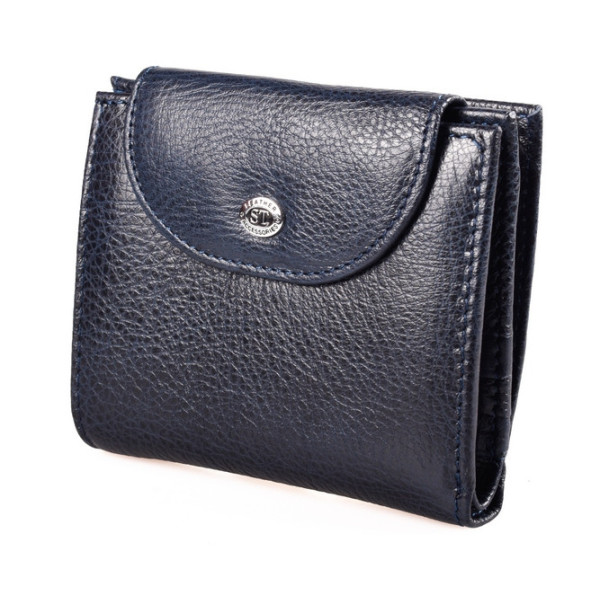 Шкіряний гаманець ST Leather (ST410) 98475 Синій
