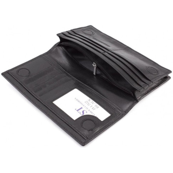 Мужской кошелек кожаный ST Leather (ST152) 98376 Черный