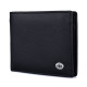 Мужской кожаный кошелек на магните ST Leather (ST-4) 98451 Черный