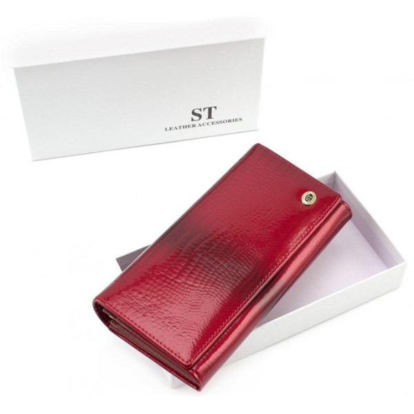Женский кошелек из натуральной кожи ST Leather (S1001A) 98186 Красный