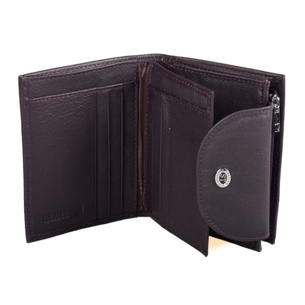 Жіночий шкіряний гаманець ST Leather (ST410) 98476 Фіолетовий