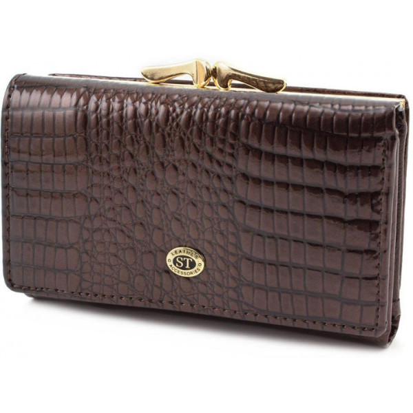 Жіночий гаманець шкіряний ST Leather (S1201A) 98213 Коричневий