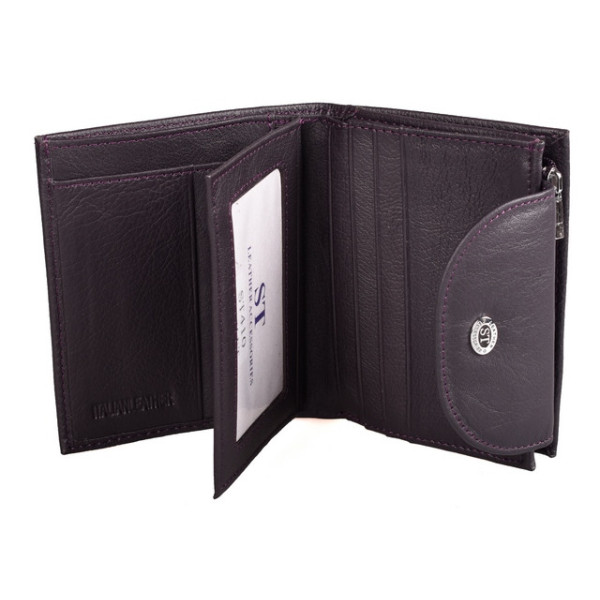 Жіночий шкіряний гаманець ST Leather (ST410) 98476 Фіолетовий