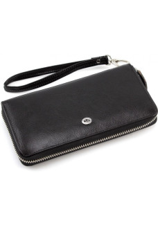 Клатч- портмоне на молнии кожаный ST Leather (B138-3) 98105 Черный