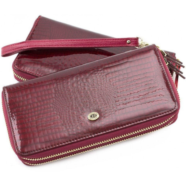 Кожаный женский кошелек ST Leather (S5001A) 98245 Бордовый