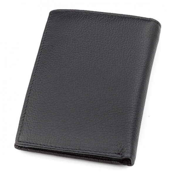 Гаманець чоловічий з натуральної шкіри ST Leather (ST-2) 98400 Чорний