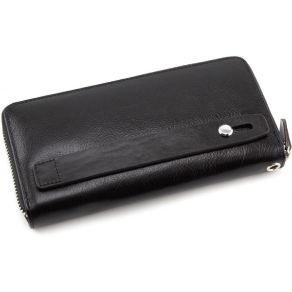 Клатч- портмоне на молнии кожаный ST Leather (B138-3) 98105 Черный