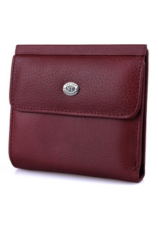 Женский кожаный кошелек ST Leather (ST209) 98413 Бордовый