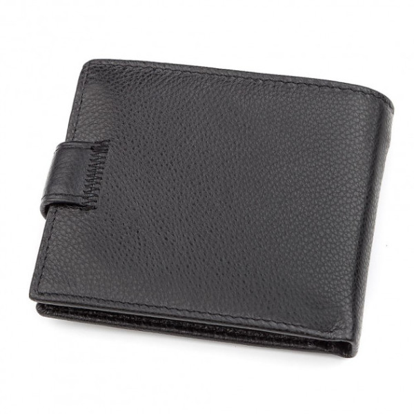 Мужской кошелек из натуралной кожи ST Leather (ST103) 98305 Черный
