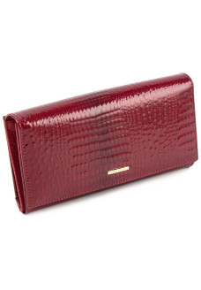 Лаковый кошелек для девушек из кожи Marco Coverna MC-403-2480-2 (JZ6583) красный