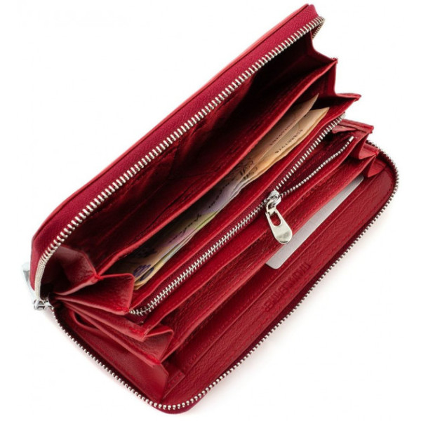 Женский кошелек кожаный ST Leather (ST201) 98405 Красный