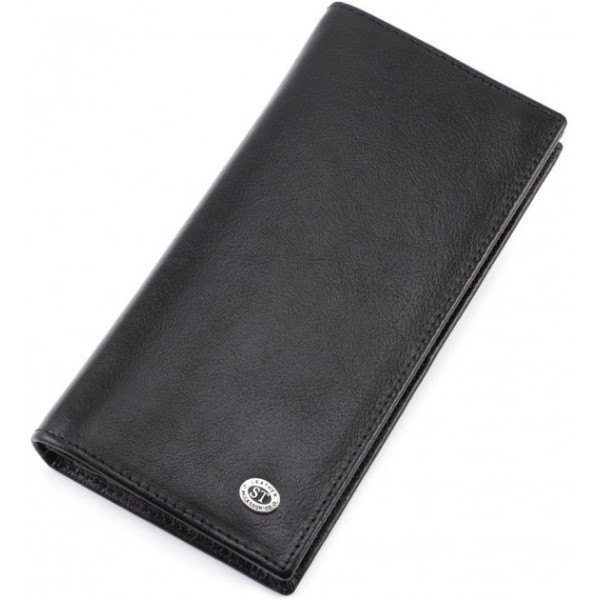 Мужской кошелек кожаный ST Leather (ST152) 98376 Черный