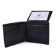 Мужской кожаный кошелек на магните ST Leather (ST-4) 98451 Черный