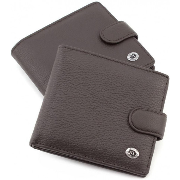 Мужской кожаный кошелек ST Leather (ST153) 98380 Коричневый