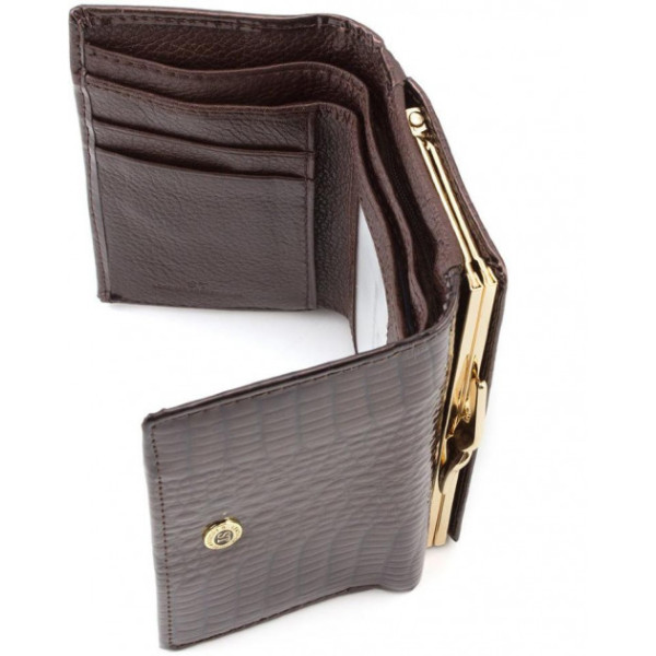 Жіночий гаманець шкіряний ST Leather (S1201A) 98213 Коричневий