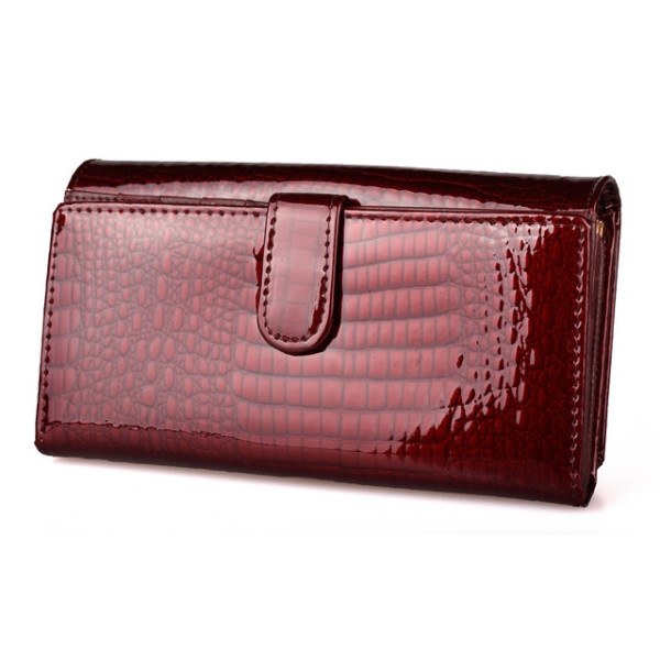 Жіночий шкіряний гаманець з візитниці ST Leather (S9001A) 98284 Бордовий