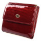 Женский кожаный кошелек складной маленький лаковый ST Leather (S1101A) 98204 Бордовый