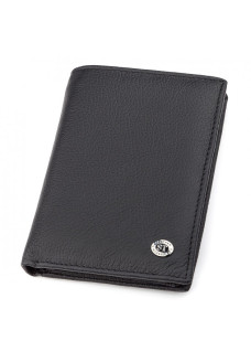 Кошелек мужской из натуральной кожи ST Leather (ST-2) 98400 Черный