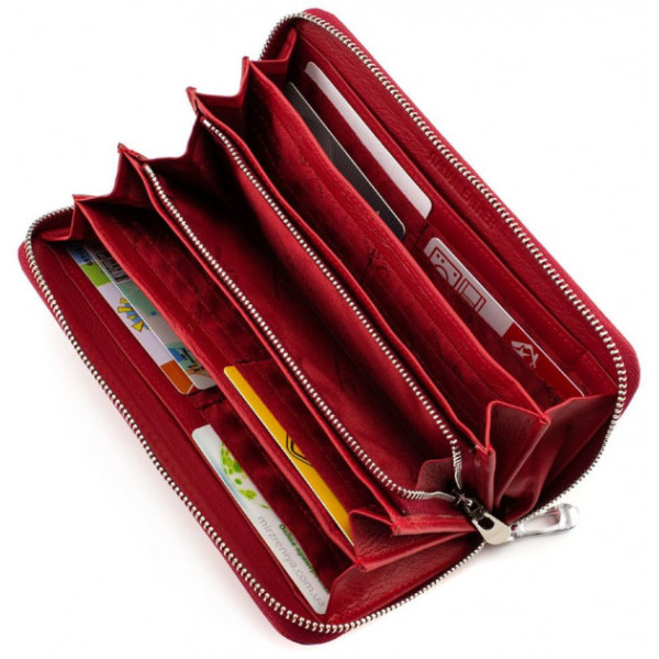 Женский кошелек кожаный ST Leather (ST201) 98405 Красный