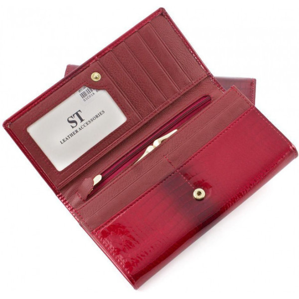 Женский кошелек из натуральной кожи ST Leather (S1001A) 98186 Красный