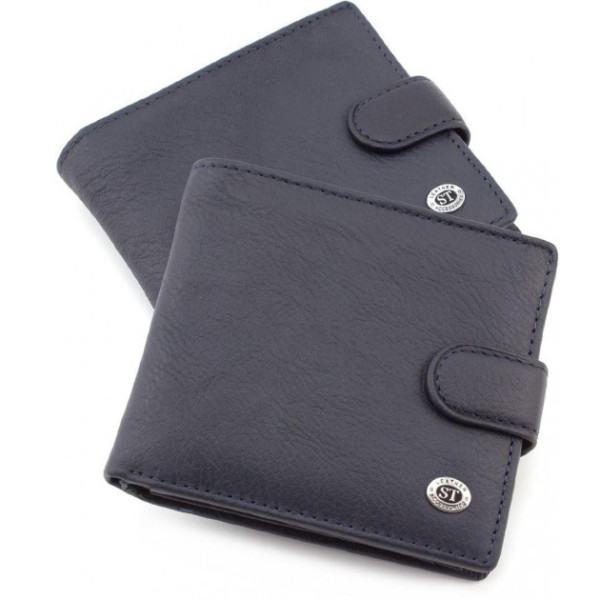 Мужской кожаный кошелек ST Leather (ST153) 98378 Синий