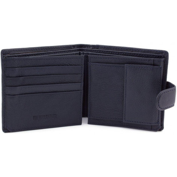 Мужской кожаный кошелек ST Leather (ST153) 98378 Синий