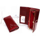 Кошелек женский из натуральной лакированной кожи красный
