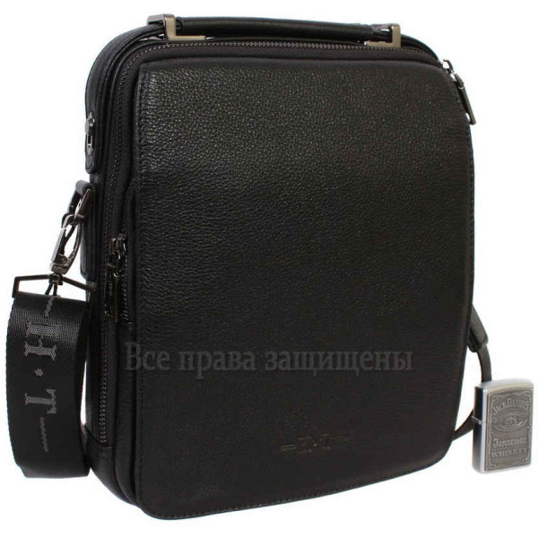 Повседневная мужская наплечная сумка из натуральной кожи с ручкой – H.T-Leather Mens Bags Collection (HT-5206-3) в категории купить сумки Украина