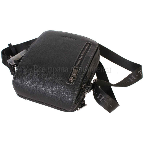 Повседневная мужская наплечная сумка из натуральной кожи – H.T-Leather Mens Bags Collection (HT-1538-17) в категории купить мужские сумки Украина