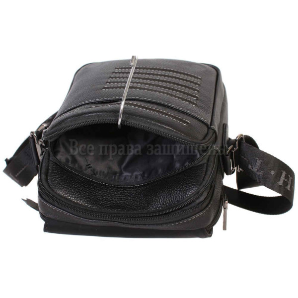 Повседневная мужская наплечная сумка из натуральной кожи – H.T-Leather Mens Bags Collection (HT-1538-17) в категории купить мужские сумки Украина