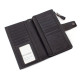 Кожаный дорожный кошелек для путешествий 19,5х10,5 Marco Coverna 1426 (1426 black) чёрный