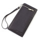 Кожаный мужской бумажник на молнии с блоком под много карточек 10х19,5х17 Marco Coverna 9006(18145) чёрный