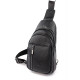 Сумка из кожи кросс - боди слинг 17х29 Jz VS-9906(3907) черный