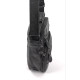 Сумка-мессенджер мужская натуральная кожа с ручкой JZ KO-019-3 18x22x7-9 Черная