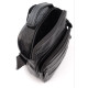 Сумка-мессенджер мужская натуральная кожа с ручкой JZ KO-019-3 18x22x7-9 Черная