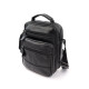 Сумка-мессенджер мужская натуральная кожа с ручкой JZ KO-019-3 18x22x7-9 Черная