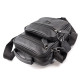 Кожаная сумка мужская с ручкой для ношения в руке JZ KO-021-1 18x22x7-9 Черная