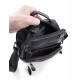 Сумка мужская кожаная с ручкой для ношения в руке  JZ KO-019-1 18x22x7-9 Черная