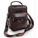 Кожаная сумка мужская с ручкой JZ AN-6258 18,5x24x8-9 Коричневый