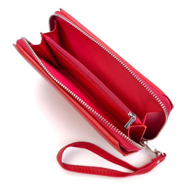 Модный Женский Красный Кошелек из натуральной кожи SF-ST228-Red: стильный аксессуар высокого качества