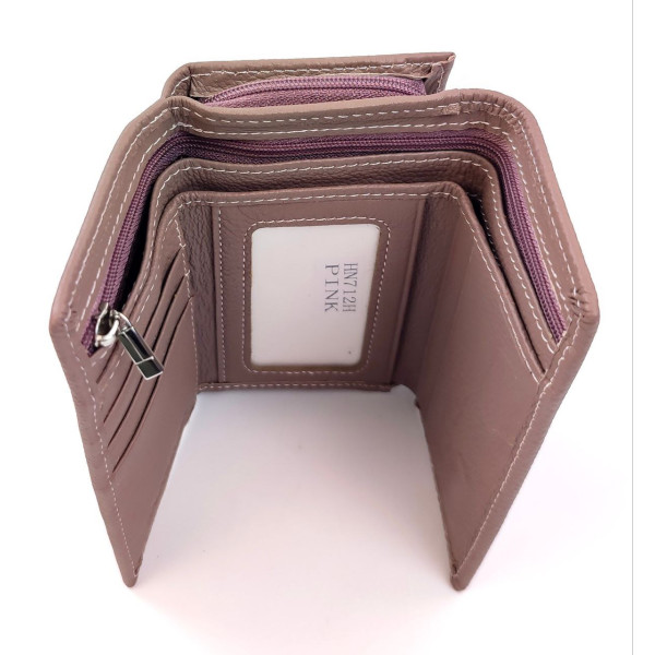 Розовый Женский Кошелек из натуральной кожи SF-HN712H-Pink: стильный аксессуар для организации вашего образа