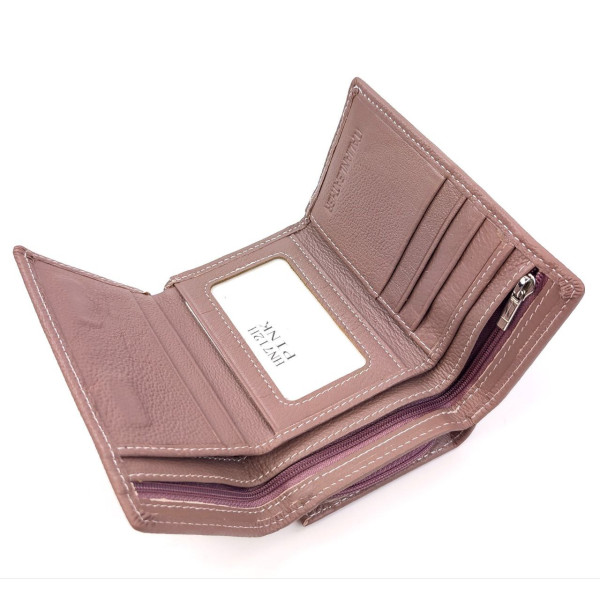 Розовый Женский Кошелек из натуральной кожи SF-HN712H-Pink: стильный аксессуар для организации вашего образа
