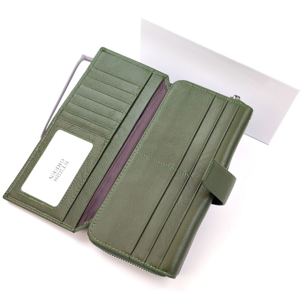 Зеленый Женский Кошелек SF-ST228-Green - стильный аксессуар для требовательных людей